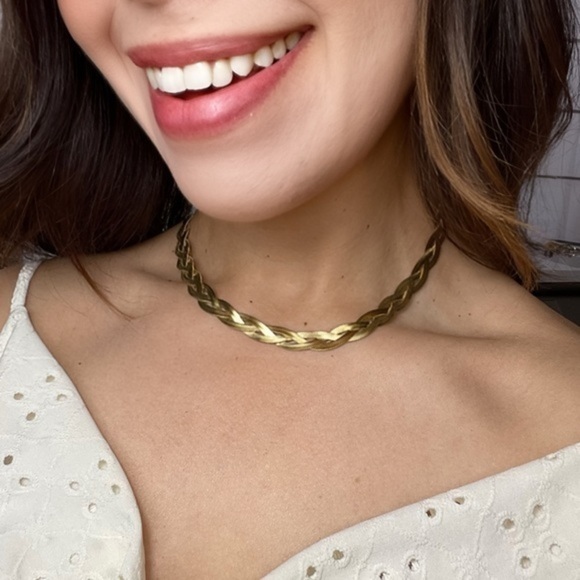 14K Gold Plated Delicate Link Women's Chain Necklace - Picture 2 of 7
